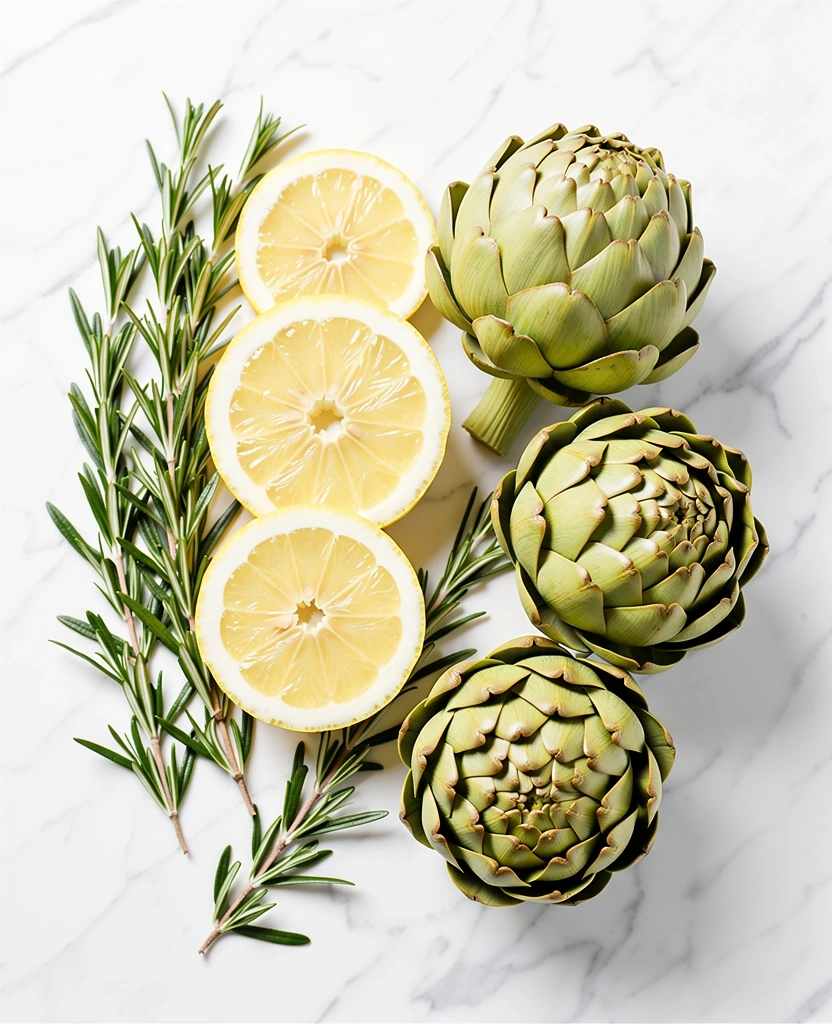 Ingredientes naturales y frescos mediterráneos